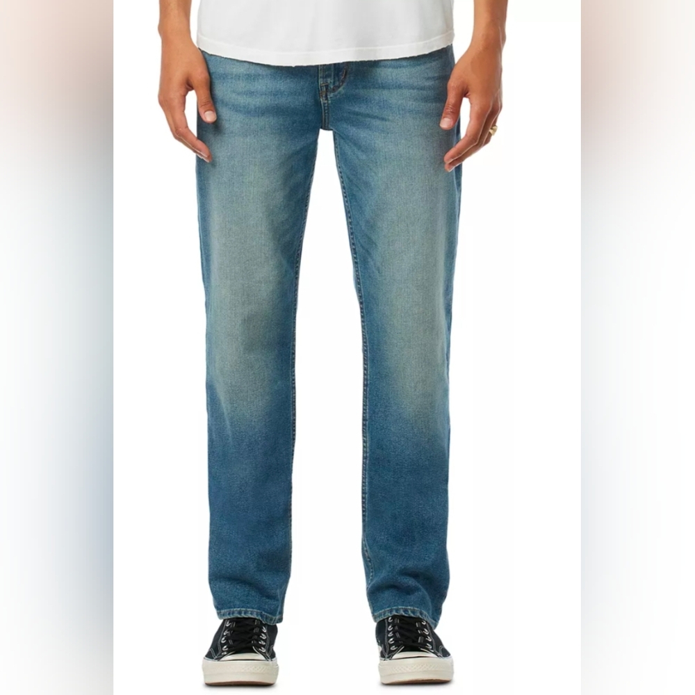 Hudson Men's Byron 5 Pockets Straight Medium Wash Jean Sz 38